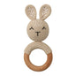 1Pc Baby Wooden Teether Crochet Rattle Toy BPA Free   Rattle Baby Mobile Gym Newborn Stroller Educational Toys Dropshipping