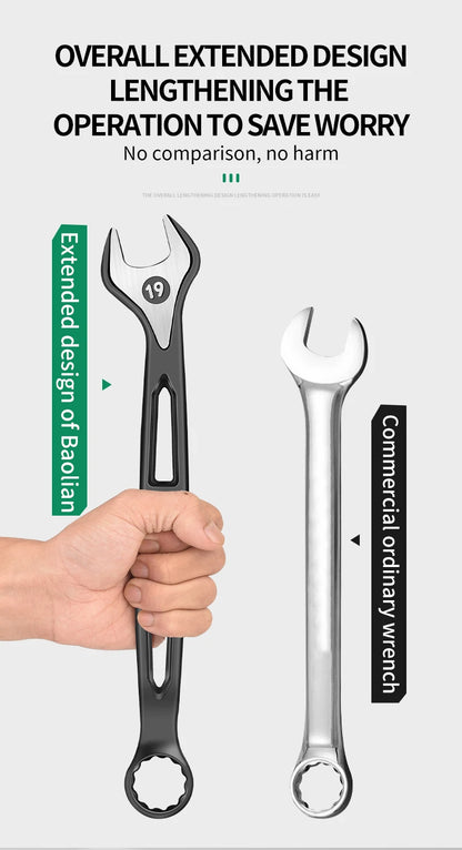 8mm-32mm Ratchet Wrench Dual-purpose Metric Setdouble Offset Ring Spanner Universal Spanner For Car Repair Hand Tool