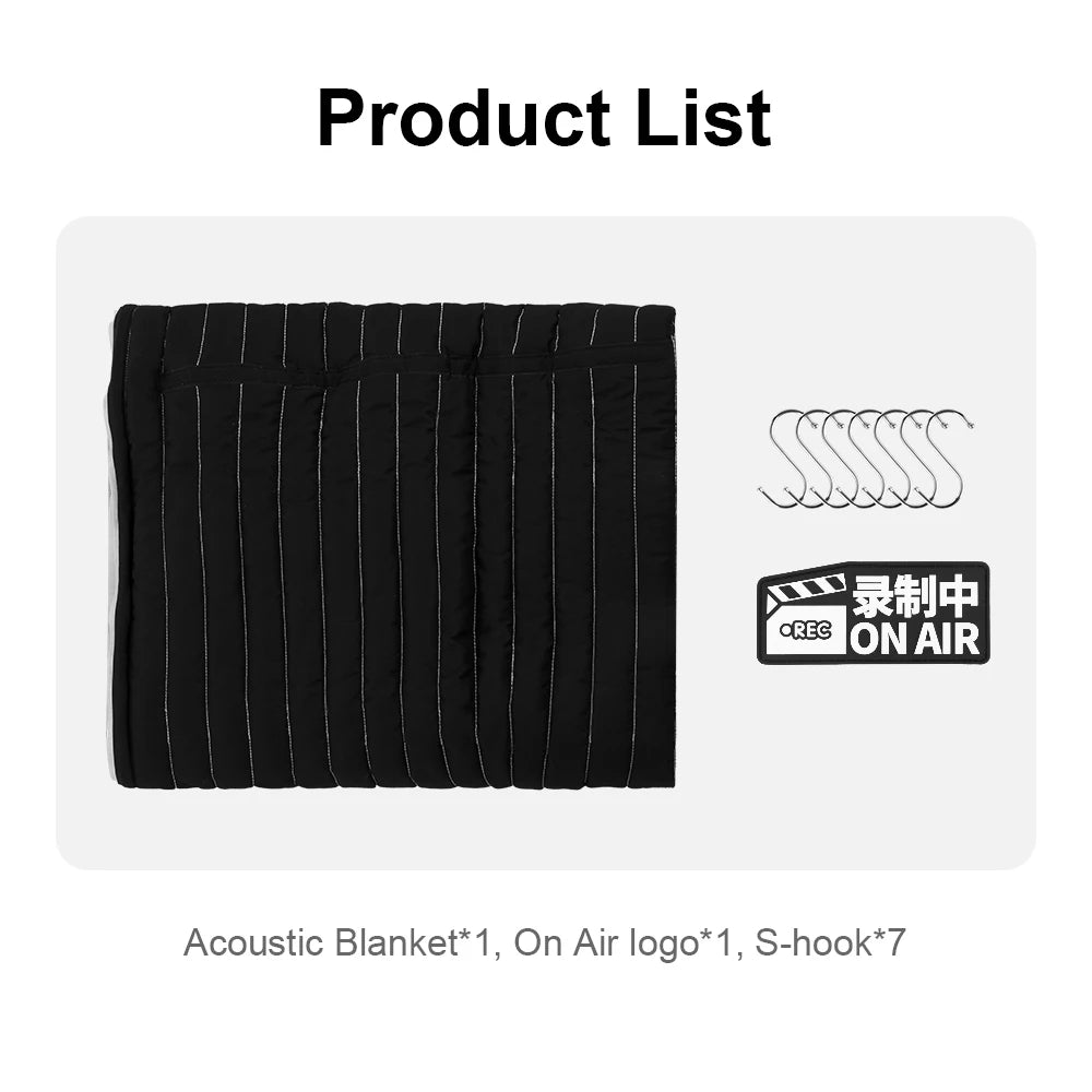 Selens 150X200cm Sound Insulation Cotton Absorption Cotton Sound Blanket Muffler Recording Photo Studio Kits photography props