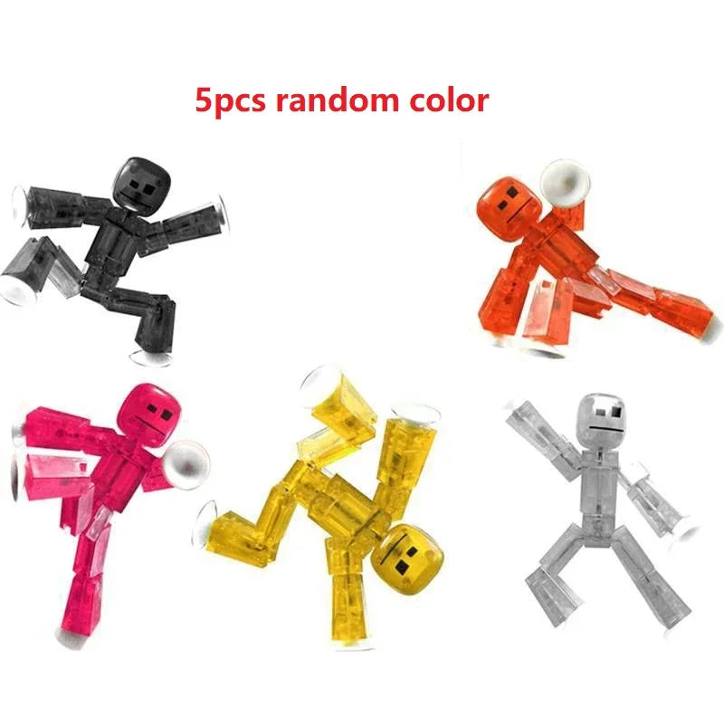 Suction Cup Toys Sticky Robbot Toys for Children Deformable Action Figure Sucker Toys for 2 3 4 Years Kids Boys Girls Gifts
