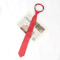 New Unisex Solid Necktie Zipper Tie 6cm Casual for Man Women Gravatas Skinny Slim Mens Party Wedding Shirt Accessories Corbatas