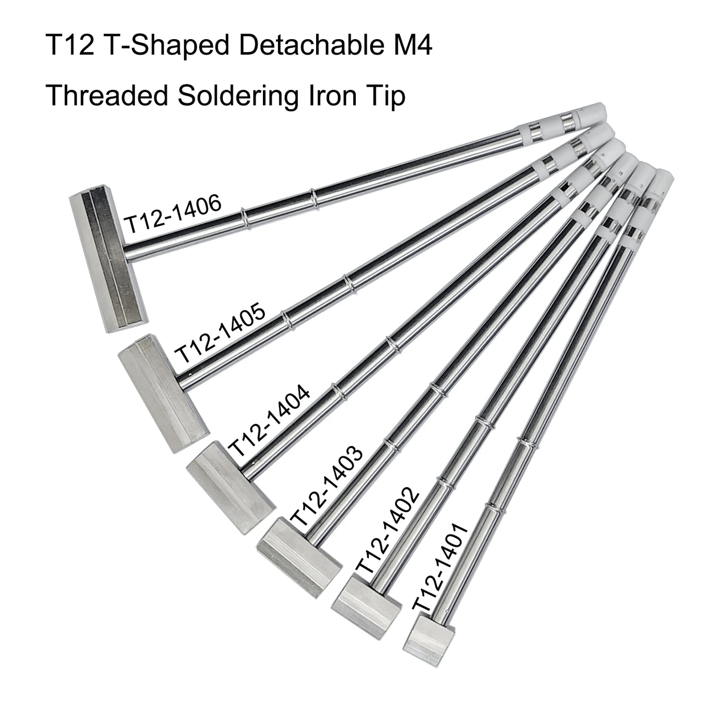 T12 T-shaped Iron compatible with FX-951 soldering station T12-1401/1402/1403/1404/1405 Heating Core Efficient Heat Conduction