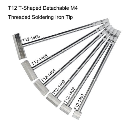 T12 T-shaped Iron compatible with FX-951 soldering station T12-1401/1402/1403/1404/1405 Heating Core Efficient Heat Conduction