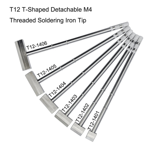 T12 T-shaped Iron compatible with FX-951 soldering station T12-1401/1402/1403/1404/1405 Heating Core Efficient Heat Conduction
