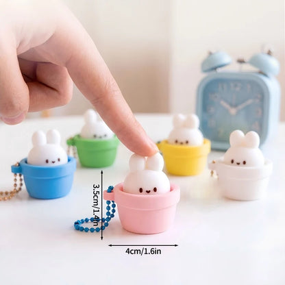 Turtle Keycap Keychain Cartoon Animals Keyboard Clicker Fidgets Click Anti-stress Pendant Charms Keyrings Birthday Gifts 키캡