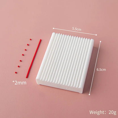 2-in-1 Rubbing Strip Soft Ball Mold Pottery Hand Rolling Shaping Maker for Clay Bead DIY Jewelry Earring Handmade Craft Supplies