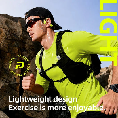 POLVCDG x34 Bone Conduction Swimming Earphones 32GB Memory IPX8 Waterproof Outdoor Trail Running ClimbingRock Climbing Earphones