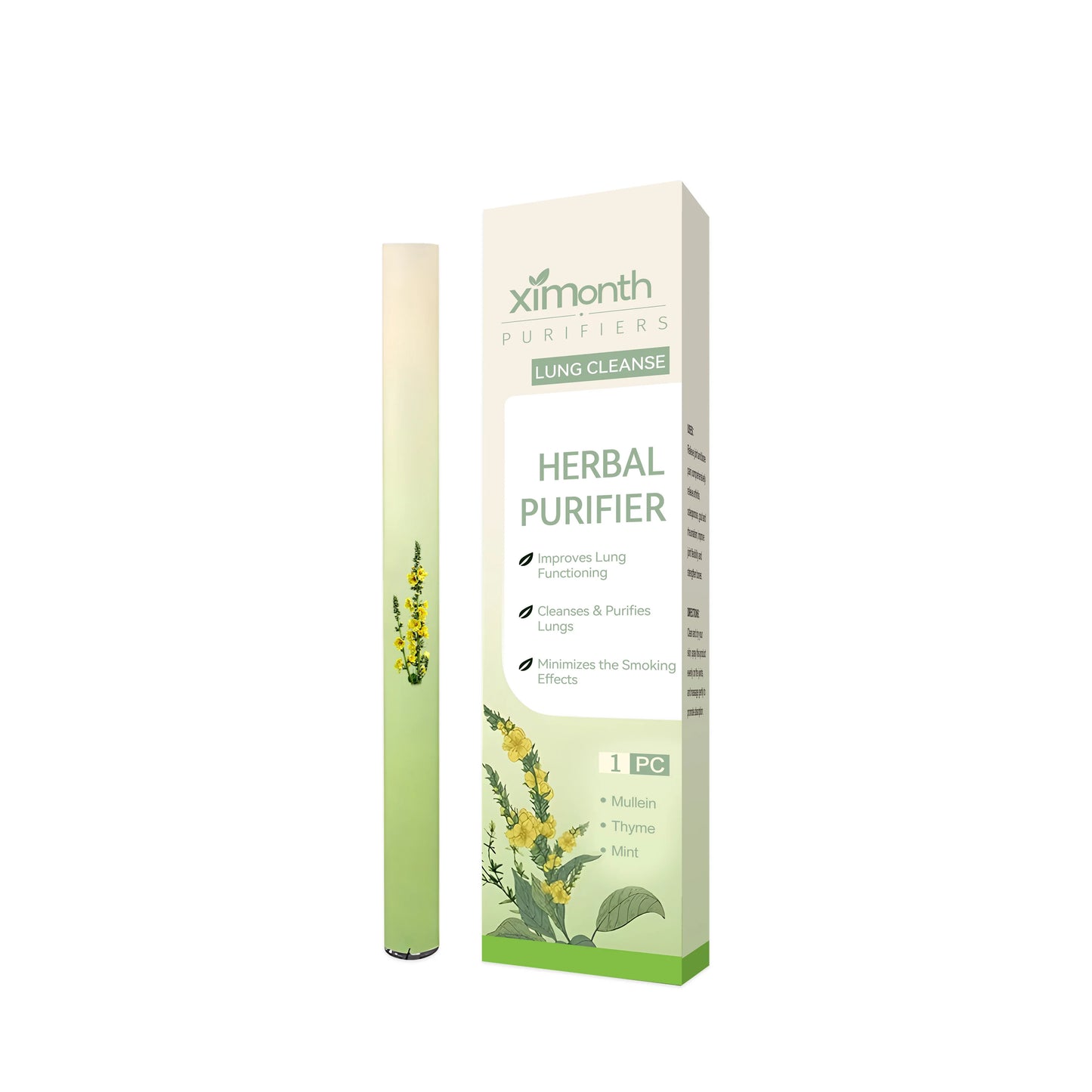 Herbal Diffuser Lung Cleanse Detox Stick Menthol Refreshing Mind Enhance Breathing Aromatherapy Relaxing Body Improve Sleep Aid
