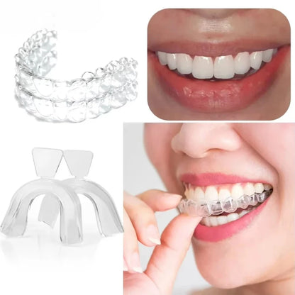 1-6Pairs Anti Snoring Bruxism Sleeping Mouth Guard Tray Stop Teeth Grinding Sleep Aid Night Guard Gum Shield Mouth Health Care