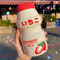 [H]480ml Plastic Water Bottle Drinking Bottle Shape Cute Kawaii Milk Shaker Bottle