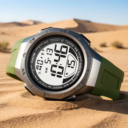 MAYZHISU Men's Sports Watch Waterproof LED Digital Wristwatches Stopwatch Alarm Clock Luminous Sport Watches for Man Teens