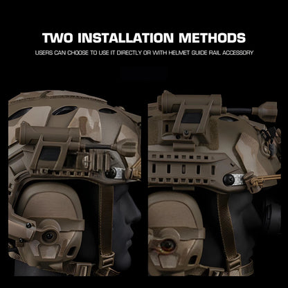 MPLS CHARGE 4.0 Tactics Helmet Light Multi-Mode LED Headlamp with Red/Green/Blue/White/IR Compatible OPS-CORE ARC Rail