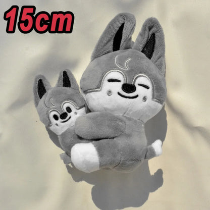 *SKZOO Kpop Plush Toys,Wolf Bear Foxes Duck Cartoon Cute Plush Animal Backpack Dolls, Large Messenger Bag, Throw Pillow, Gift