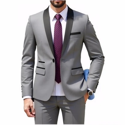 Groom Weddingpiece Suit for Men Middle-aged Blazer Formal Party Dress Tailor-made Outfit Men