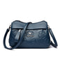 3 Layers Vintage Knurling Shoulder Crossbody Bags for Women Designer Retro PU Leather Ladies Purse Handbags Casual Messenger Bag