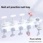 5pcs Nail Holder False Nail Tip Practice Stand Crystal Base Magnetic Holder Nail Art Display For Art Salon DIY & Practice Tools