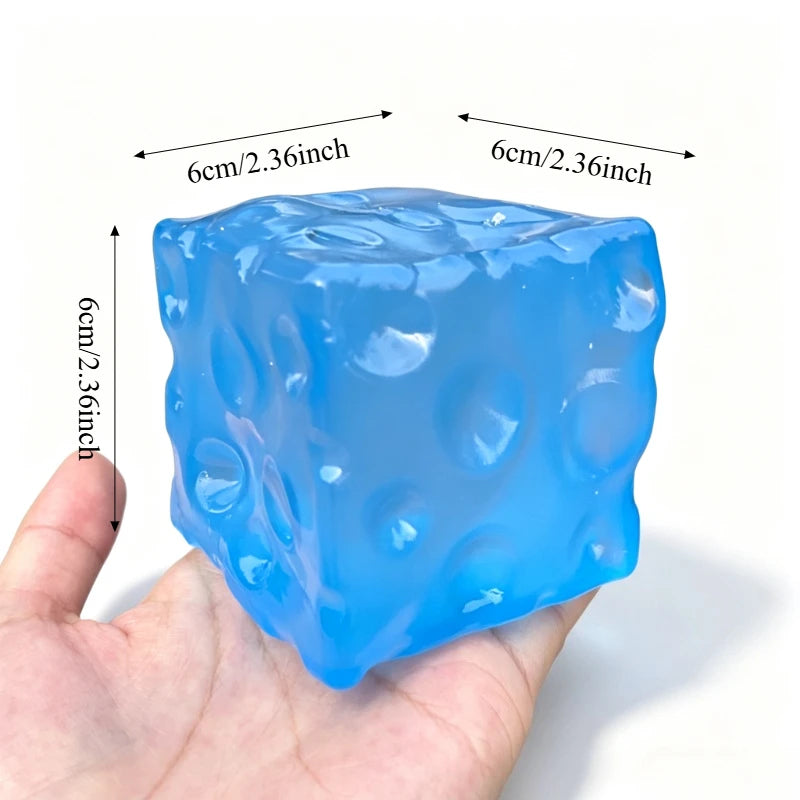 Handmade Coconut Oil Cheese Moldable Squishy Toy Stress Ball Non-Rebound Pinch Squeeze Fidget Toy Decompression Plastic Ball