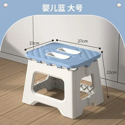 Popular Home Folding Stool Thickened Folding Stool Mini Portable Outdoor Picnic Camping Chair Portable Bench Train Mat Stool