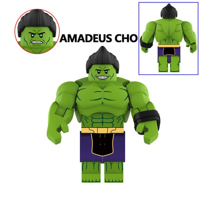 7.5CM Big Size Movable Figure Hulk Lizard Rhino Thing Colossus Hulkbusters Infinity War Model Building Blocks Toys Action Bricks
