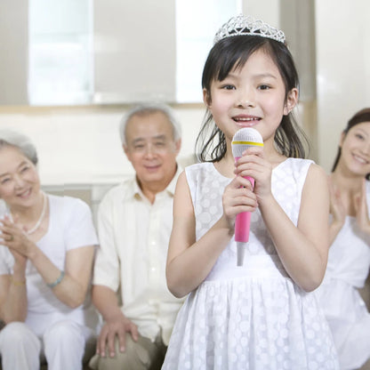 Children's Microphone Simulation Mic Model Media Interview Props Microphone Toys Educational For Kids Eloquence Performance Mic