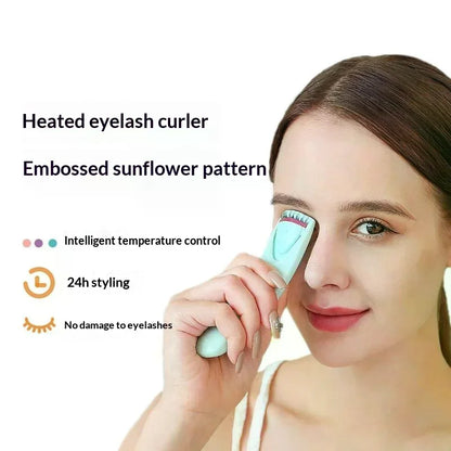 Electric Heated Eyelash Curler Women Long Lasting Automatic Eye Lash Perm Tool Makeup Accessory Heated Clip