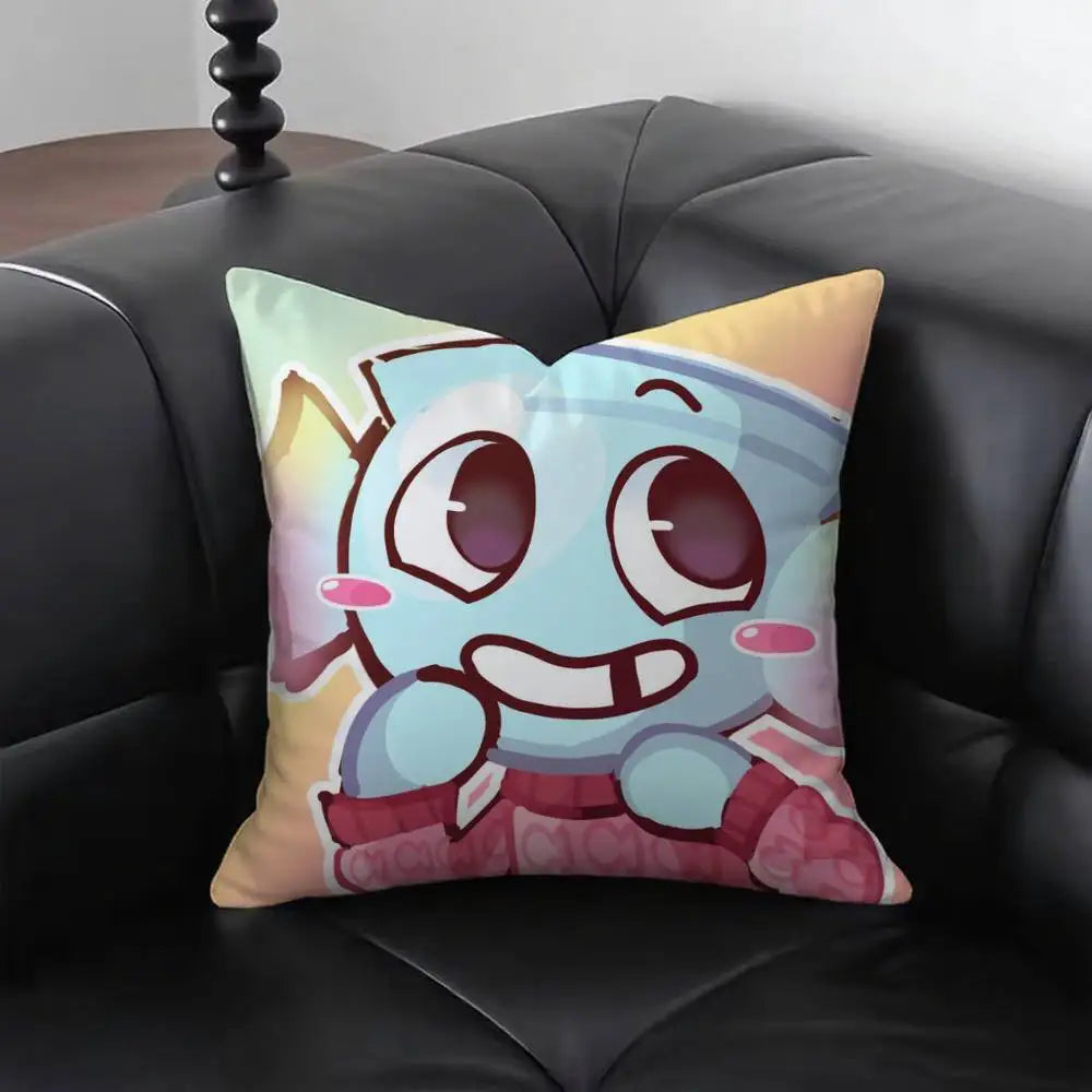 1pc Anime D-Dandys World Finn Pillow Case Fashion Square Pillowcase Bedroom Sofa Room Ins Decoration Leisure