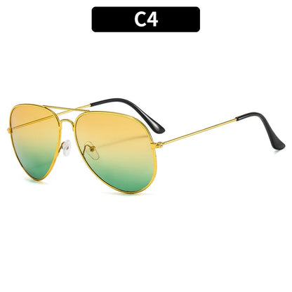 New Double Bridge Sunglasse for Woman Men Alloy Frame 2026 Gradient Lens Sun Glasses Female Oculos Male Outdoor Fashion Eyewear
