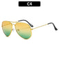 New Double Bridge Sunglasse for Woman Men Alloy Frame 2026 Gradient Lens Sun Glasses Female Oculos Male Outdoor Fashion Eyewear