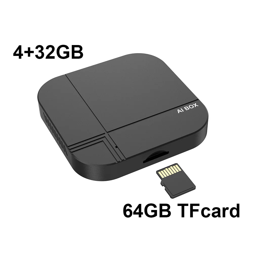Kowankit 2026 4+32G Wireless CarPlay AI Smart Box 3 in 1 Android Auto Tv Box Netflix Youtube For Toyota Nissan Benz Honda Ford