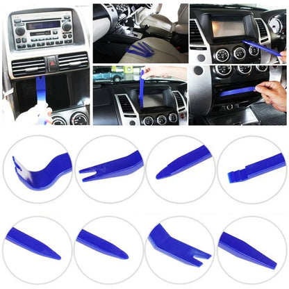 7/8/11/12Pcs Car Door Clip Car Disassembly Tools Set DVD Stereo Refit Kits Interior Plastic Trim Panel Dashboard Removal Tools