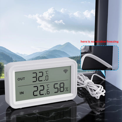 Tuya WiFi Zigbee Temperature Humidity Sensor With External Probe for Smart Home APP Remote Control Work with Yandex Alexa