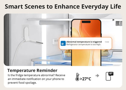 SONOFF SNZB-02LD Zigbee3.0 LCD Smart Thermometer with Probe IP65 Waterproof for Fridge Pool Fish tank Wine Cellar via ZBBridge-P