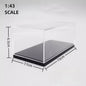 Scale 1/64 1/43 1/32 1/24 1/18 Clear Acrylic Display Box Case for Car Model Dust Cover Pre Made Box Diecast Professional Storage