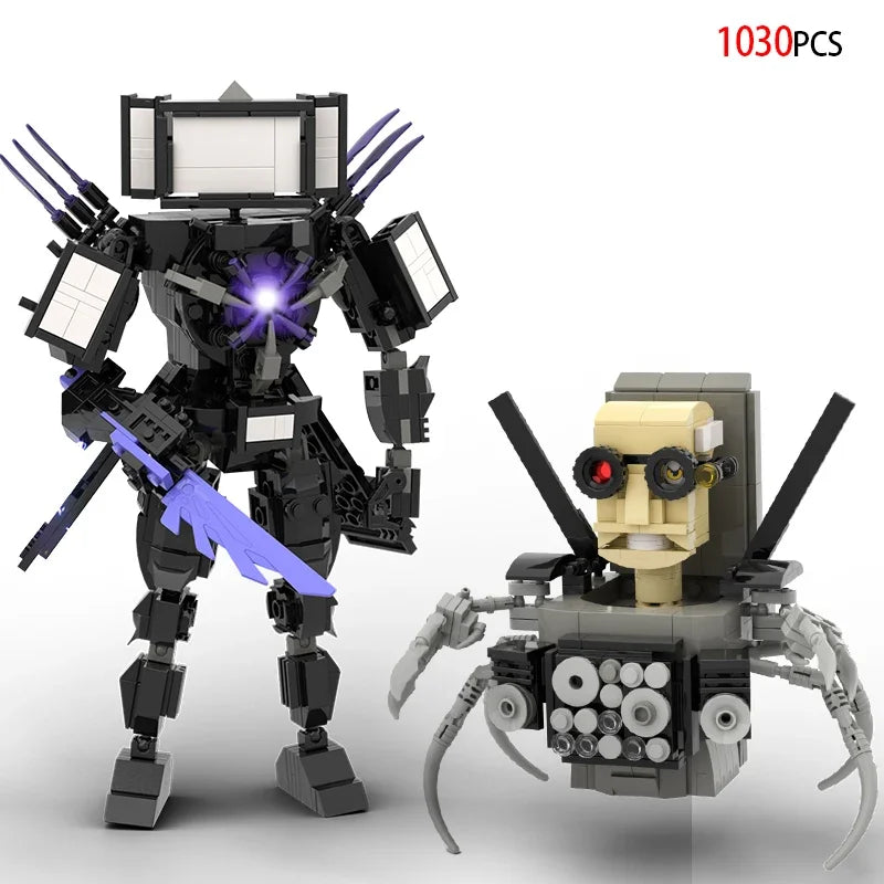 Moc Skibidi Toilet Figures Model Blocks Titan Cameraman Speakerman Construction Toys Party Halloween Decoration Boys Gifts