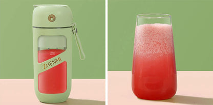ZHENMI Portable Vacuum Juicer Crushed Ice Mixer Electric Mini Blender Fruit Vegetables Quick Juicing Kitchen Food Processor