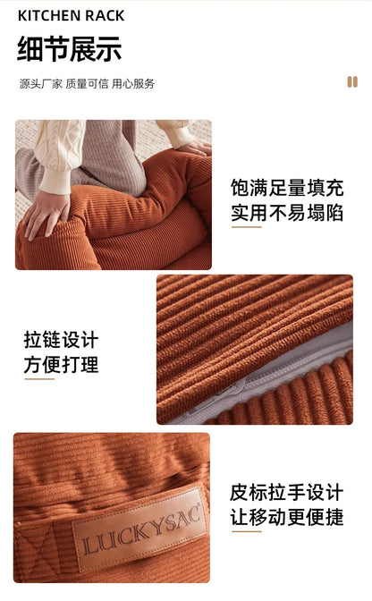 Sofa Balcony Bedroom Lazy Sofa Small Apartment Living Room Single Sofa Can Lie Down and Sit Internet Celebrity Tatami