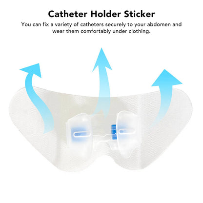Catheter Tube Holder Catheter Stabilization Device PU Disposable Butterfly Shape Adhesive Urinary Legband Sticker