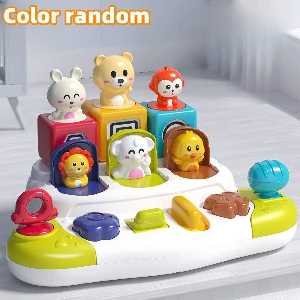 Toddler Toys, Baby Toy, Q Pet Machine Box, Early Education Puzzle and Cognitive Training Baby's Finger Flexibility Machine Box T