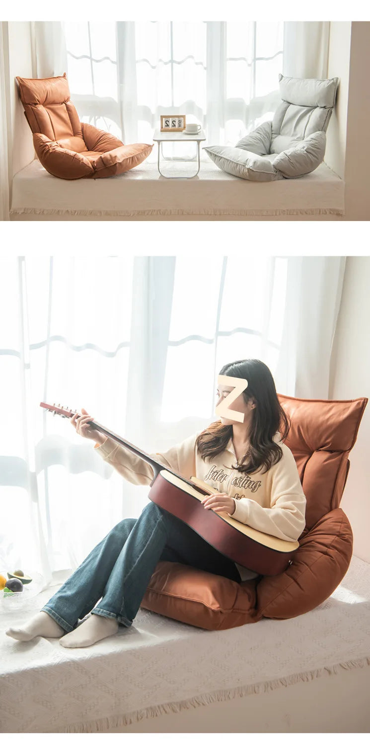 New Human Kennel Lazy Sofa Japanese Tatami Bay Window Chair Bed Back Chair Foldable Dormitory Waist Armrest