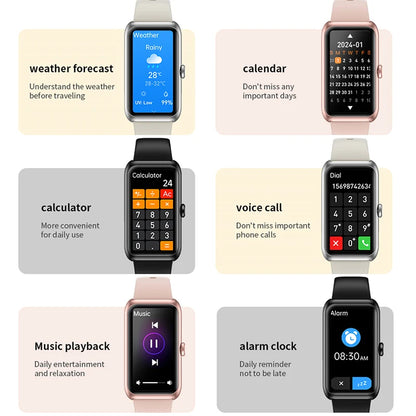 LIGE Fashionowy Smartwatch z Pełnym Ekranem Dotykowym Męski Damski Przypomnienie o Połączeniach Bransoletka Damska 100+ Trybów Sportowych Monitor Tętna Smartwatch