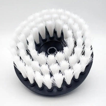 4-Inch Soft Drill Brush Attachment for Carpet, Leather, Upholstery, Glass & Tire Cleaning, Electric Scrubber Tool