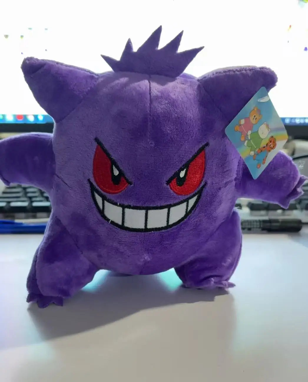 Pokemon Kawaii Gengar Haunter Soft Plush Toys Anime Fire Breathing Dragon Psyduck Pikachu Stuffed Peluche Dolls Birthday Gift