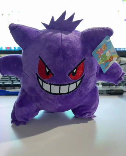 Pokemon Kawaii Gengar Haunter Soft Plush Toys Anime Fire Breathing Dragon Psyduck Pikachu Stuffed Peluche Dolls Birthday Gift