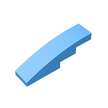 100pcs MOC Brick Part 61678 11153 Slope Curved 4 x 1 Compatible Building Block Particle DIY Assmble Kid Brain Toy Birthday Gift