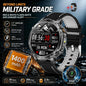 New 1400mAh Big Battery Smart Watch Men Outdoor GPS Flashlight IP68 Waterproof Bluetooth Call AMOLED Military Sports Smartwatch