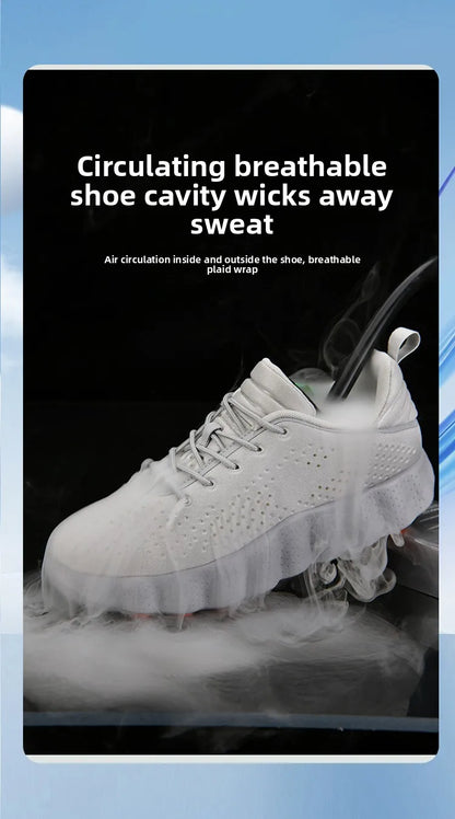 ClaWave Men Women Running Shoes Massage Particles Supercritical Cushioning Breathable Knit Sports Sneakers Non-slip Walking Shoe
