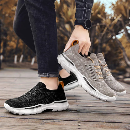 Men Shoes Summer Canvas Shoes Breathable Comfortable Outdoor Slip on Walking Sneakers Classic Loafers for Men