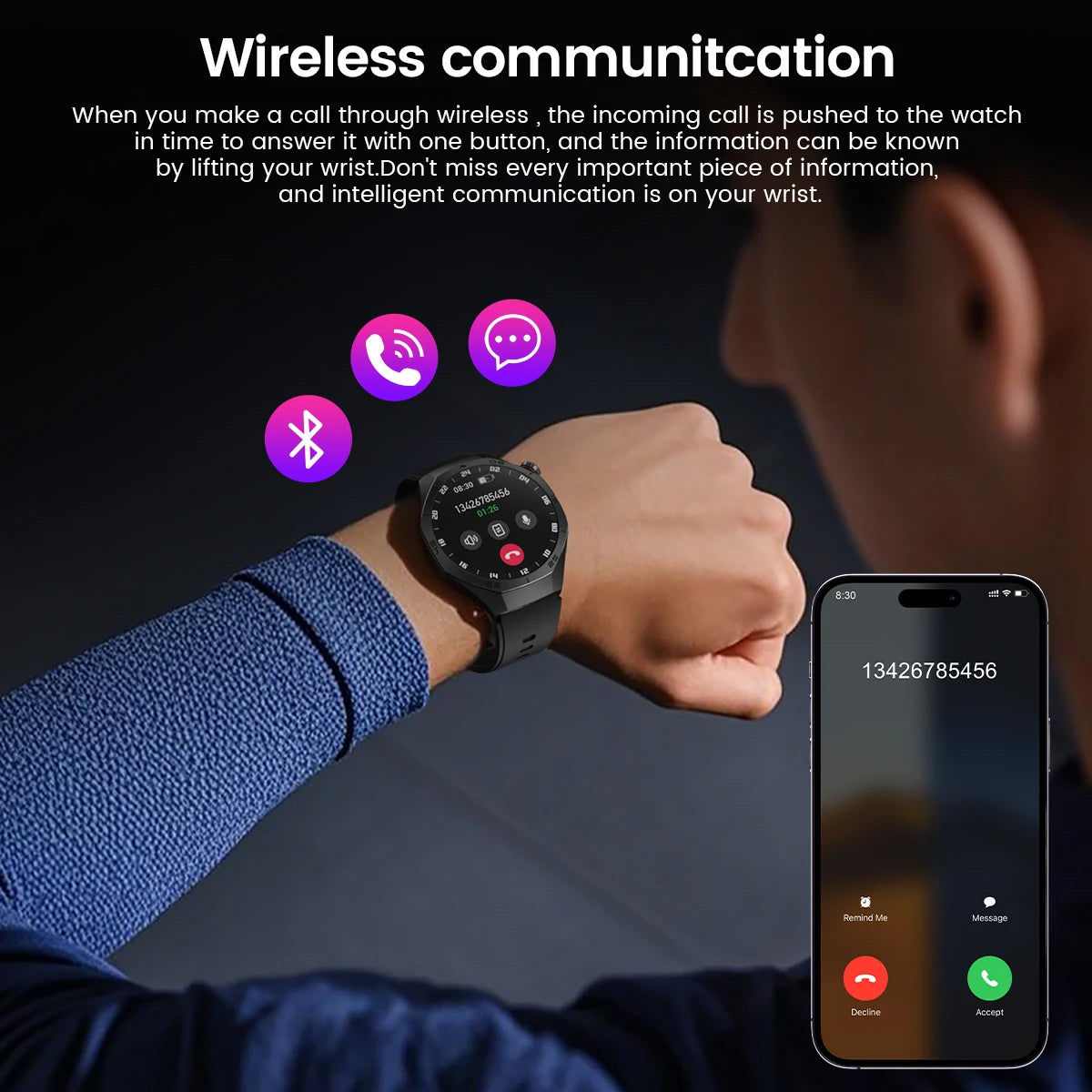 2026 Sports Watch 5 Pro GPS Track Smart Watches Men 1.52"AMOLED Full Touch Screen Waterproof Bluetooth Talk Smart Bracelet Hw12
