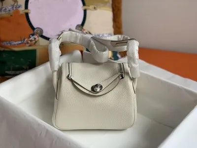 Women's Handbag 2025 New Style Top Layer Cowhide Leather Lundy Mini Doctor Bag Genuine Leather Handbag Single Shoulder Crossb...