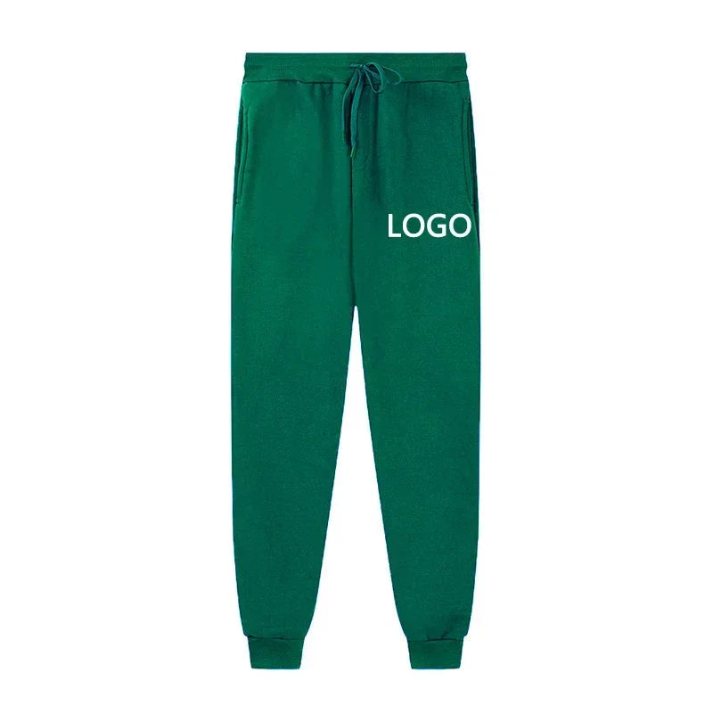 Customized Sweatpants Men Fashion Peronality Printed Drawstring Pocket Sport Pants Women Casual Workout Jogging Long Trousers